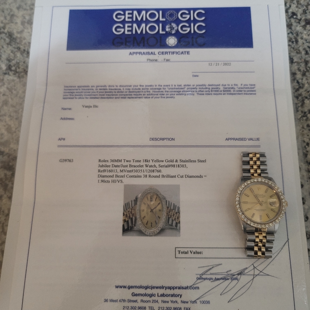Rolex 36mm with diamond bazel - Picture 4 of 17